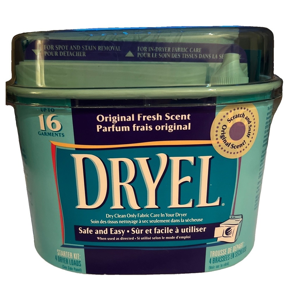 Dryel Starter Kit Dry Clean At Home Original Scent - 16 Garments - New